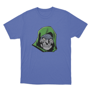 Doctor Doom Face Unisex T Shirt Blue