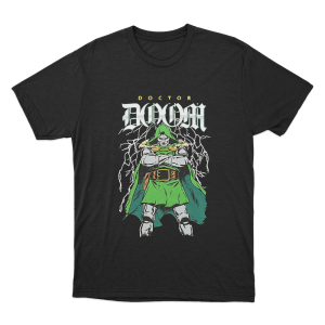 Doctor Doom Lightning Stance Unisex T Shirt Black